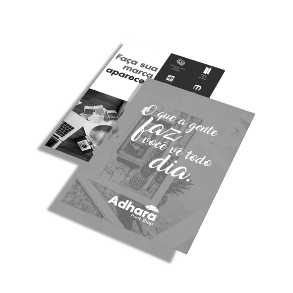 1000 UNID PANFLETOS, FLYERS E FOLHETOS APERGAMINHADO 75G 150X105MM - 1X1