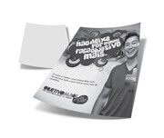 500 UNID PANFLETOS, FLYERS E FOLHETOS APERGAMINHADO 75G 150X210MM - 1X0