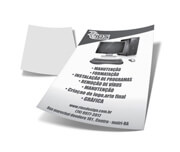 2500 UNID PANFLETOS, FLYERS E FOLHETOS APERGAMINHADO 75G 150X210MM - 1X0