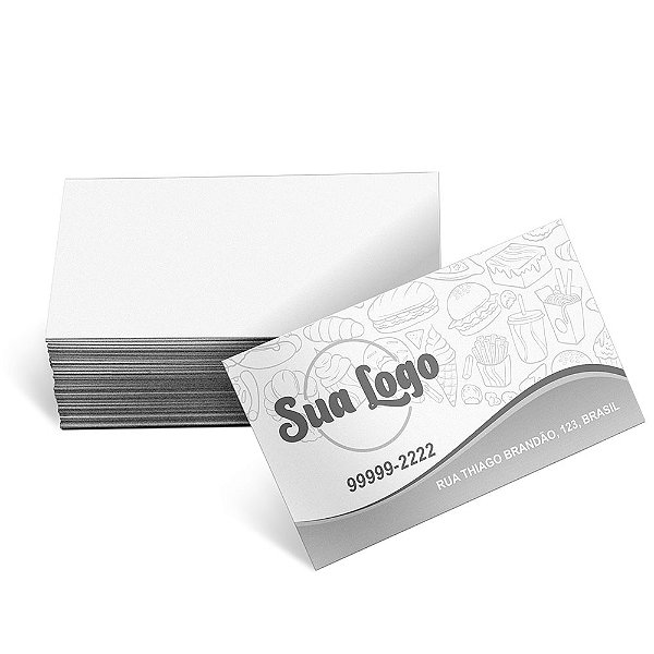 250 UNID CARTÕES DE VISITA APERGAMINHADO 240G SEM VERNIZ - 1X0
