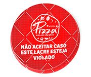1000UNID LACRE DE SEGURANÇA ADESIVO PAPEL 120G REDONDO 45X45MM - 4X0