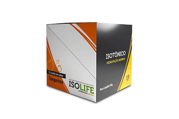 ISO LIFE ISOTONICO, 15 SACHET - SABOR TANGERINA
