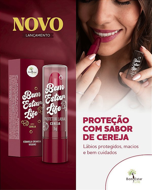 Protetor Labial de Cereja