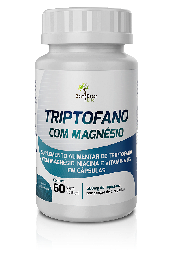 TRIPTOFANO COM MAGNESIO - 60 CAPSULAS