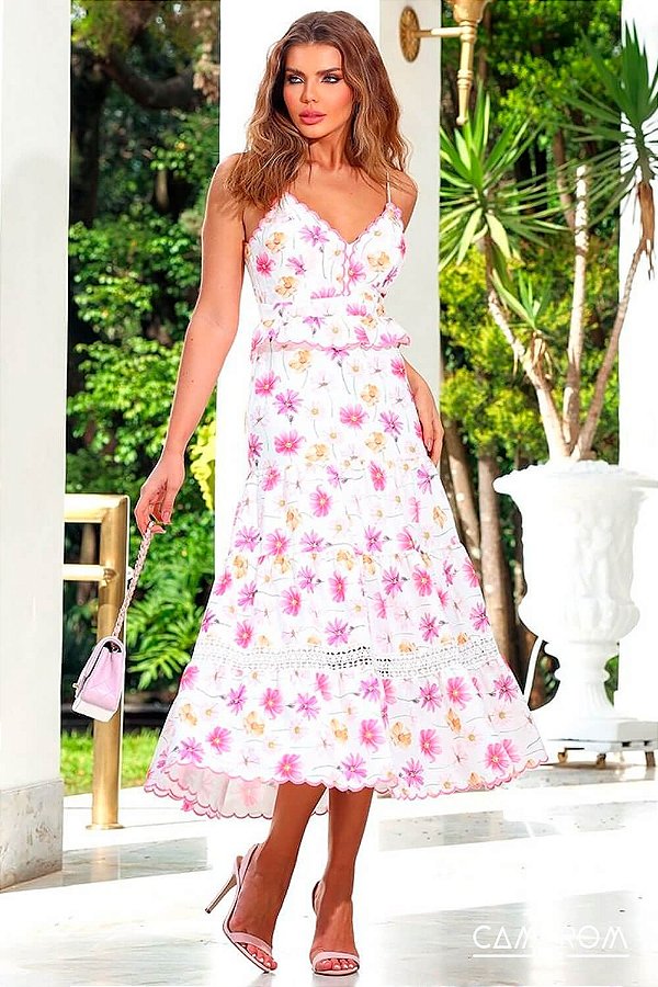 Vestido Midi Floral Sandy