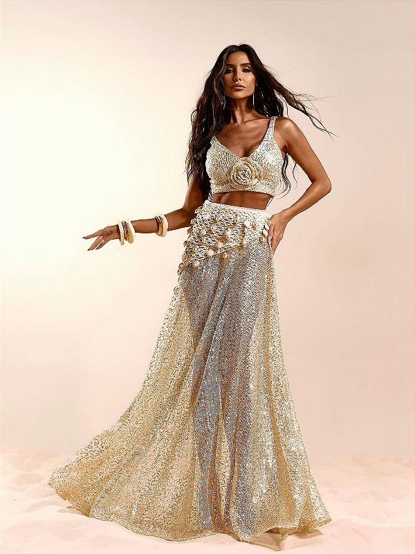 Conjunto Dourado Aurora