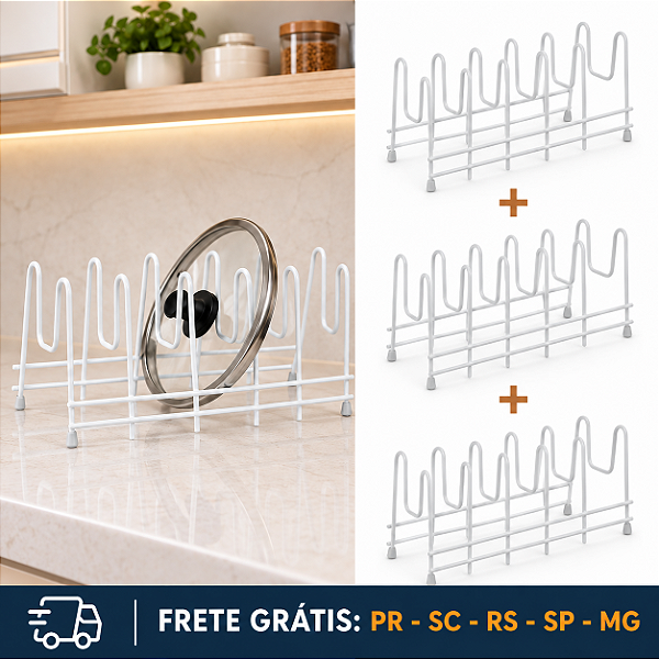 KIT 3 UND - SUPORTE P/ TAMPAS FORMAS E TRAVESSAS ESSENCE BR