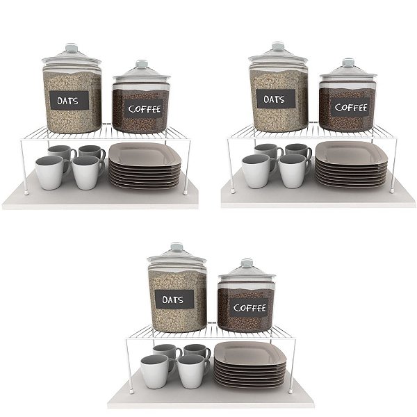 ORGANIZADOR P/ ARMARIO GRANDE ESSENCE - BRANCO