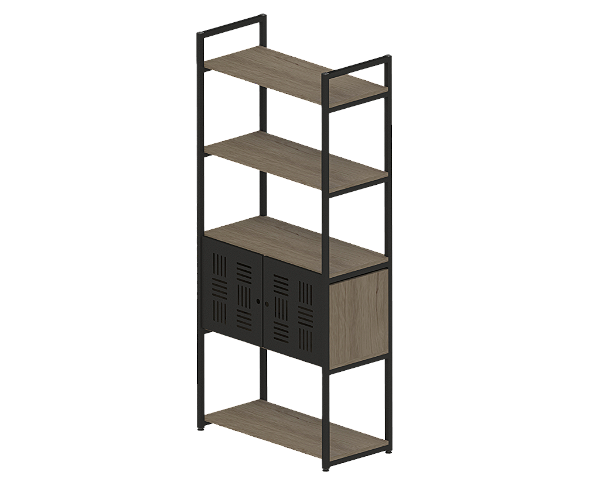 ESTANTE COM PORTAS URBANA PR/MEL