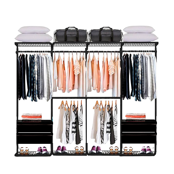 Closet Aramado - Linear CLR221 com Gaveta - 2,50m