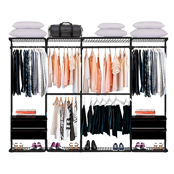 Closet Aramado - Linear CLR221 com gaveta - 2,80m