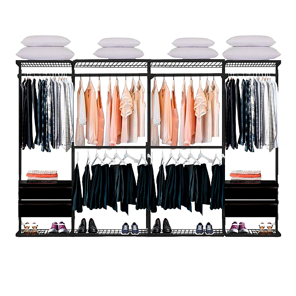 Closet Aramado - Linear CLR221 com Gaveta - 3,10m