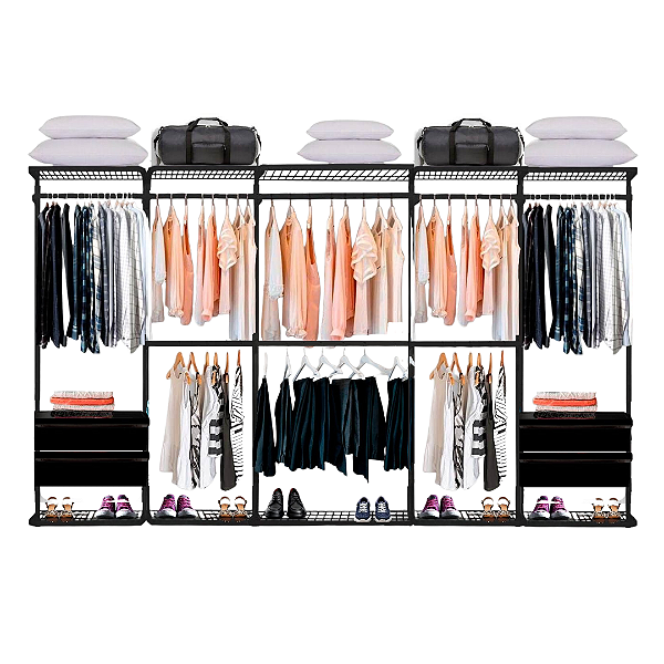 Closet Aramado - Linear CLR221 com Gaveta - 3,40m