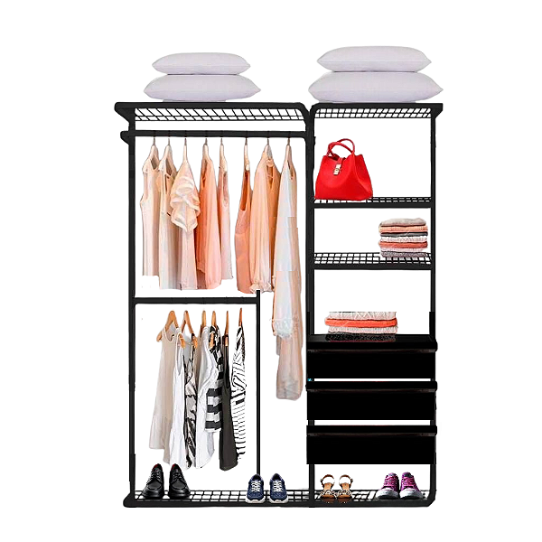 Closet Aramado - Linear CLR 250 com Gaveta - 1,60m