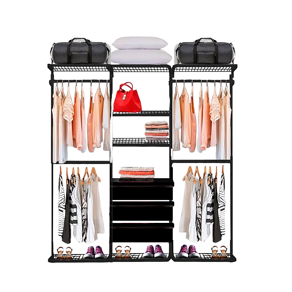 Closet Aramado - Linear CLR 250 com Gaveta - 1,90m