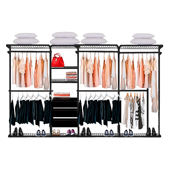 Closet Aramado - Linear CLR 250 com Gaveta - 3,40m