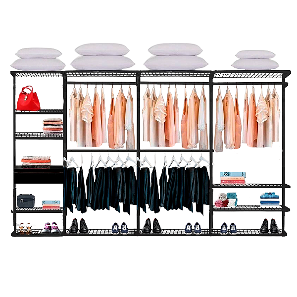 Closet Aramado - Linear CLR 252 com Gaveta - 3,40m