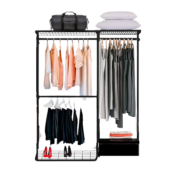 Closet Aramado - Linear CLR 371 com Gaveta - 1,60m