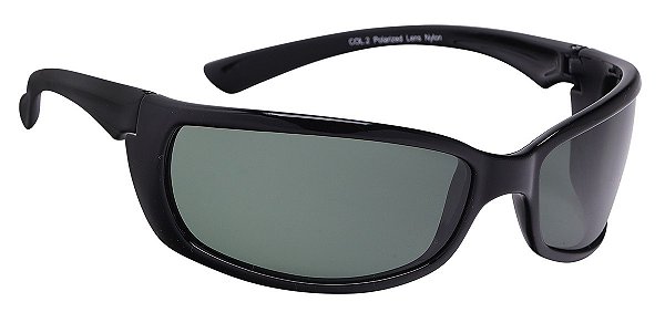 Óculos De Sol Masculino Polarizado Flexivel Não Quebra Estilo Máscara Preto  Brilho Tx 002 - Ótica Tremix