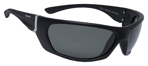 Óculos De Sol Masculino Esportivo Estilo Mascara em Nylon Flexível Preto Fosco Tx 024