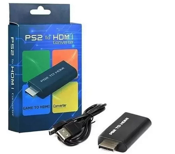 Adaptador Conversor De Vídeo Compatível Com Playstation 2 Ps2 Para Hdmi