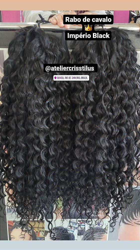 Rabo de cavalo orgânico Lírio lavend cor 1 preto