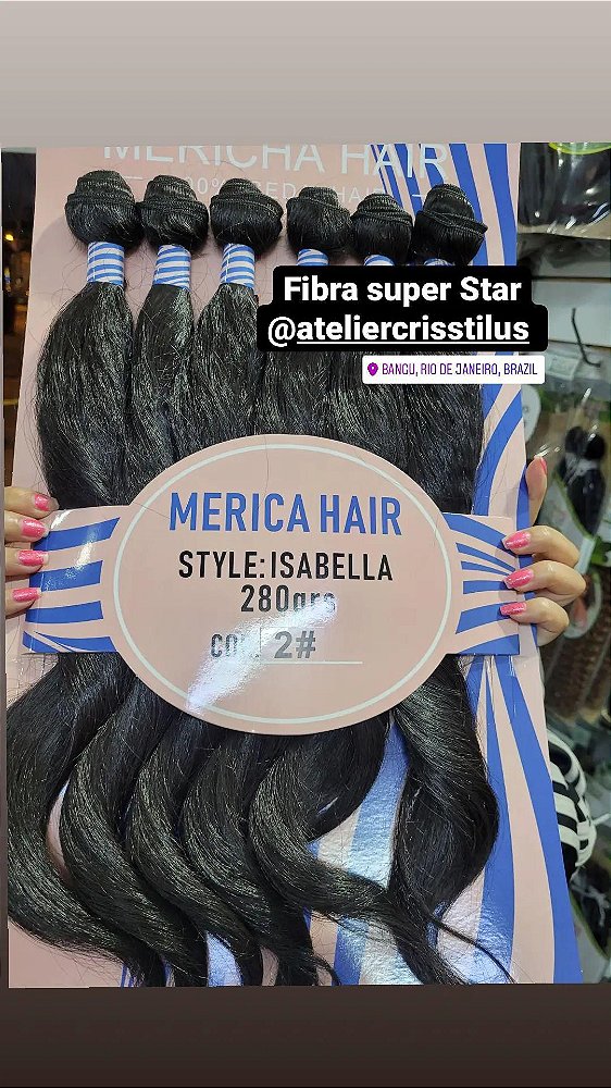 Cabelo Orgânico Isabella Merica Hair super Star cor 2