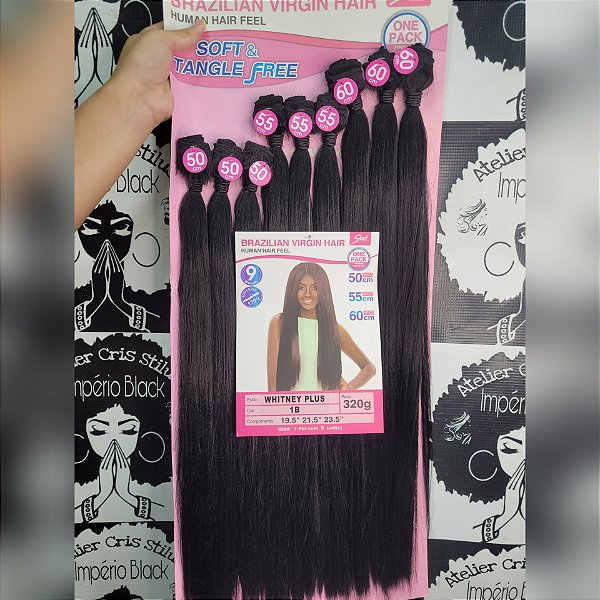 Cabelo bio fibra Whitney sleek cor 1b