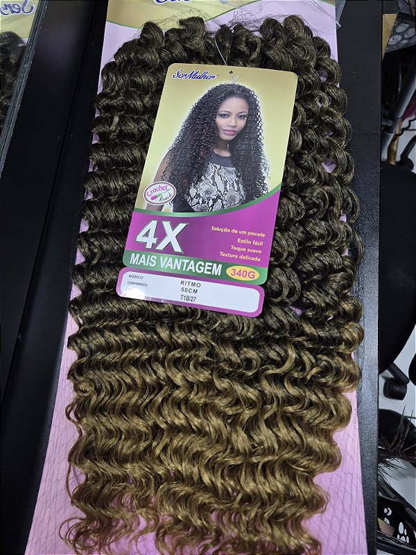 Cabelo cacheado ser mulher Ritmo T1b/27 340g