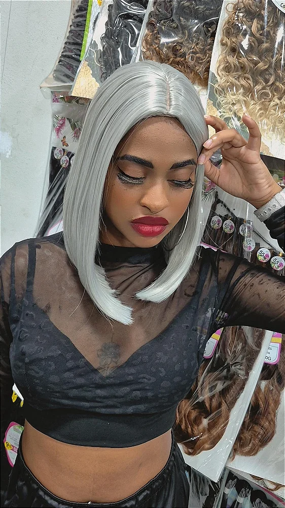 LACE WIG JENNA SILVER GREY