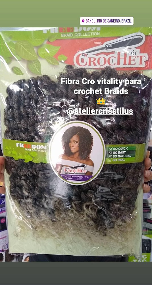 Cabelo cacheado Cro vitality Sleek freedom cor T4/613