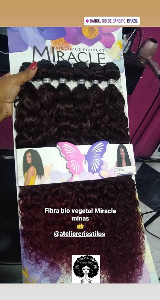 Cabelo Bio fibra Miracle Minas cor T1b/530b