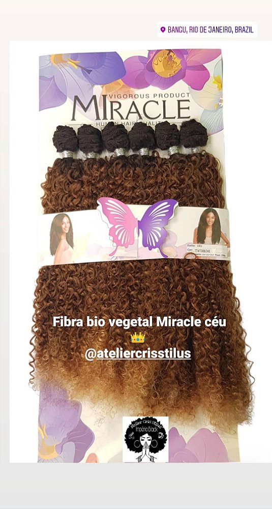 Cabelo Bio fibra Miracle céu cor TT4/T30B/24b