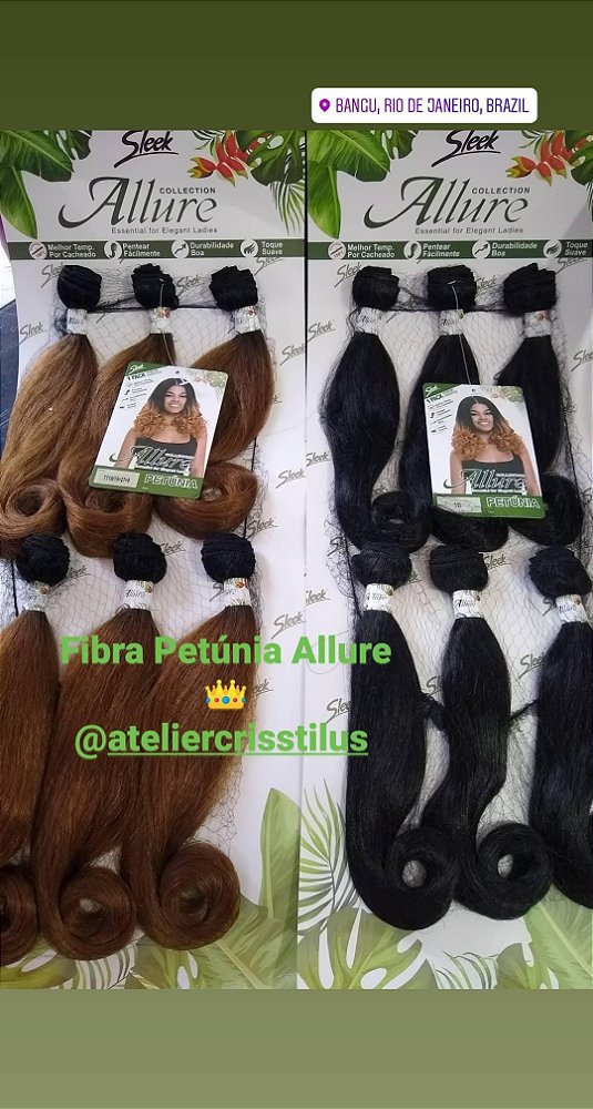Cabelo orgânico Allure petúnia cor TT1B/15+27+8