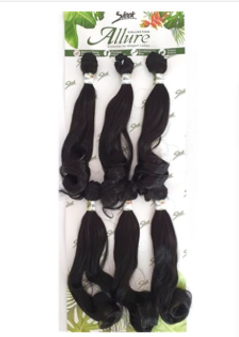 Cabelo orgânico Allure petúnia cor 1b preto