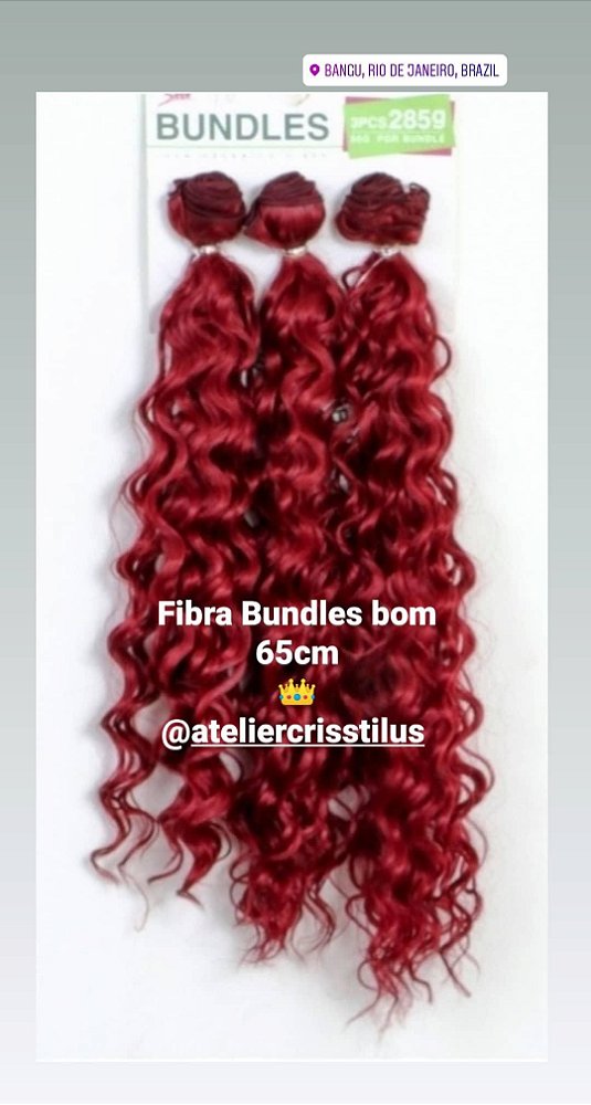 Cabelo orgânico Bundles bom cor Rose Red