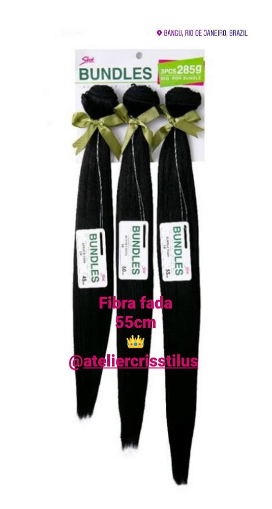 Cabelo orgânico Bundles Fada cor 1B