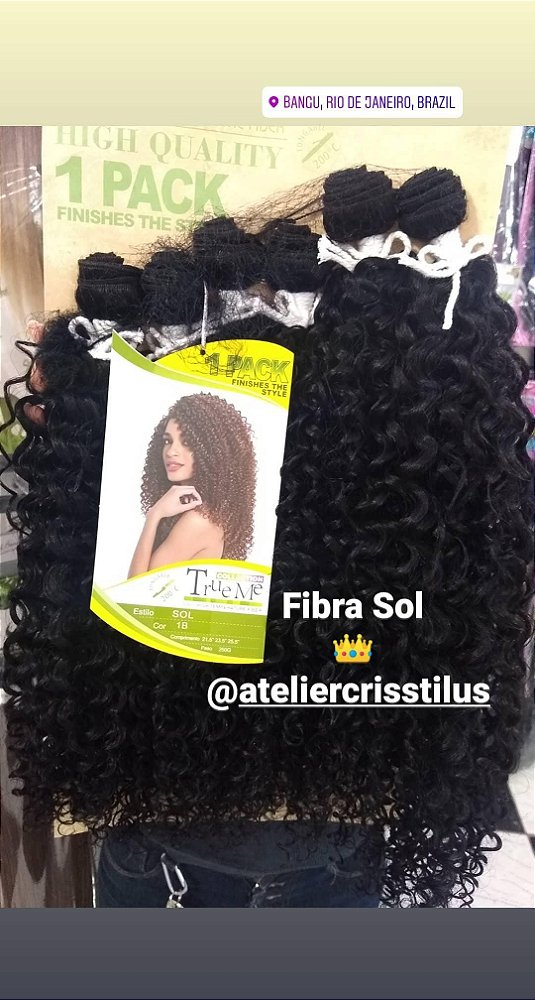 Cabelo orgânico Trueme Sol cor 1B