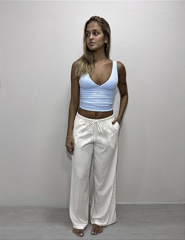 Calça Linho Amarração Sarah