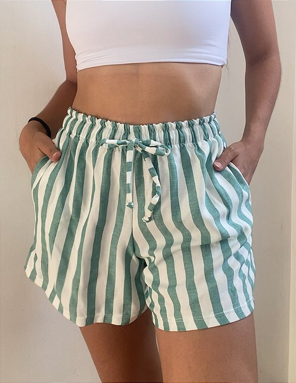 Short Listras Verde Sunset