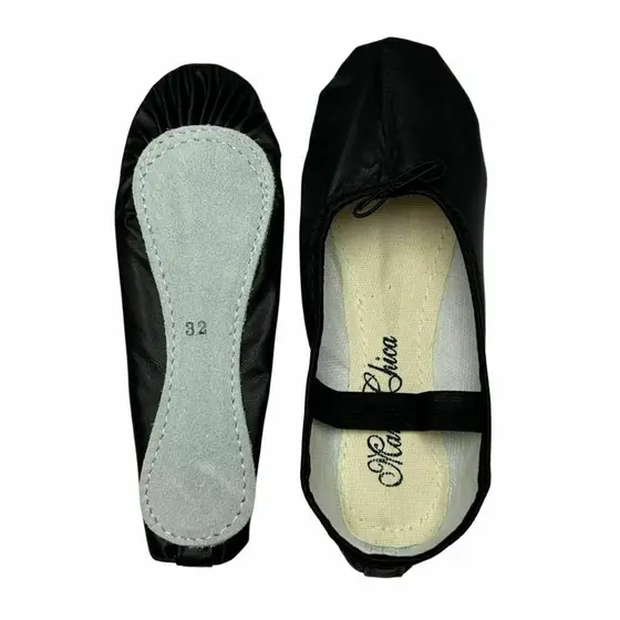 Sapatilha de Meia-Ponta Lona - Marca Maria Chica - Cor Preta