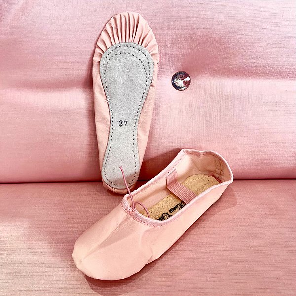 Sapatilha de Meia-Ponta Lona - ArtDança - Cor Rosa