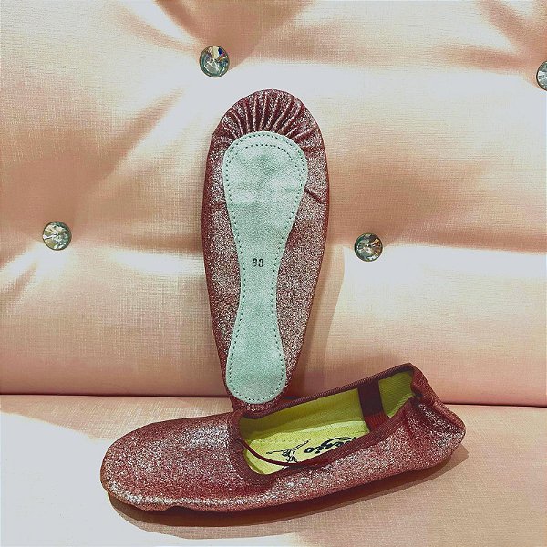 Sapatilha de Meia-Ponta Glitter - Marca ArtDança