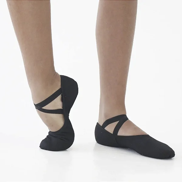 Sapatilha Flexy Lona Stretch - Marca Dancin - Cor Preta