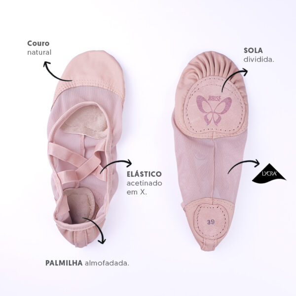 Sapatilha Brisé Lona - Marca Evidence - Cor Rosa