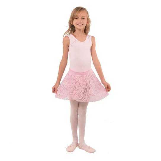 Saia Fechada de Renda Infantil