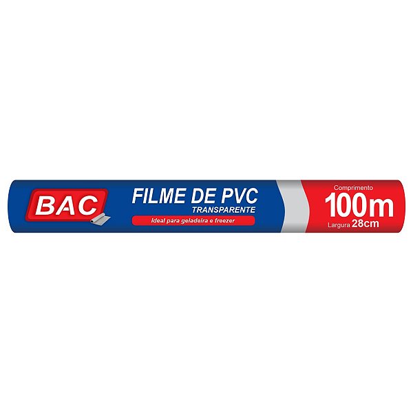 Rolo Bobina Plastico De Filme Pvc 28cm X 100 Metros
