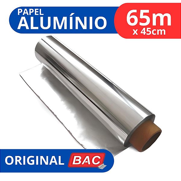 Rolo De Papel Alumínio 45 Cm X 65 Metros
