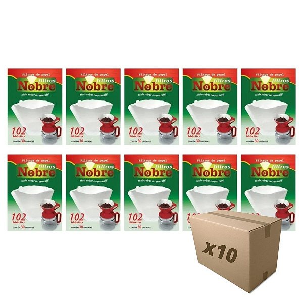 Pack 10 Cartuchos Filtro de Café 102 c/ 30