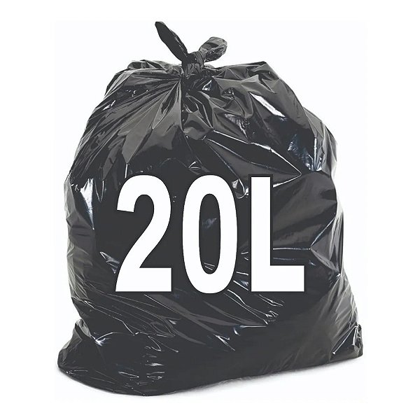 Fardo 100 Sacos de Lixo 20 Litros